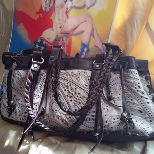 Vin Baker Handbag *Rare* Vintage 80's Laser Cut